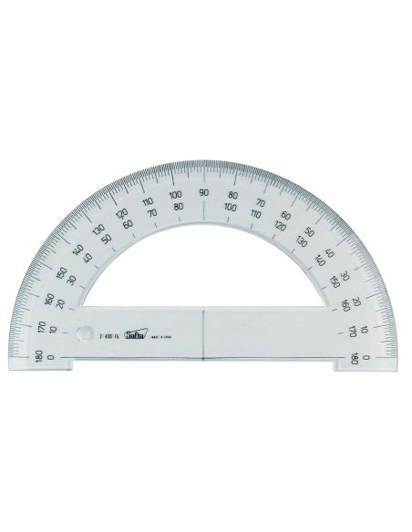 Semicirculo Transportador Angulos 15 Cm