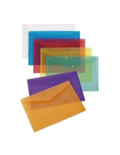 Sobre Ecoplas Pp Folio Boton Translucido (Surtido)