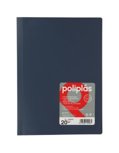 Carpeta 20 Fundas Poliplas Folio Opaco colores Surtidos 2