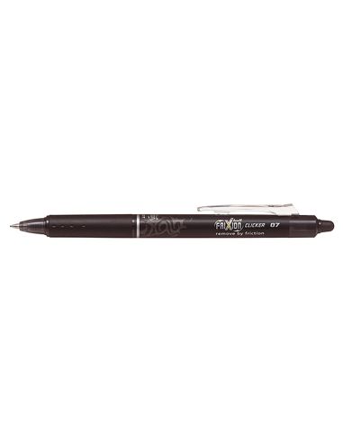 Boligrafo Negro Pilot Frixion Clicker Borrable 0,7 Mm