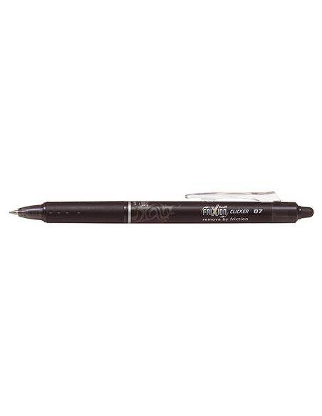 Boligrafo Negro Pilot Frixion Clicker Borrable 0,7 Mm