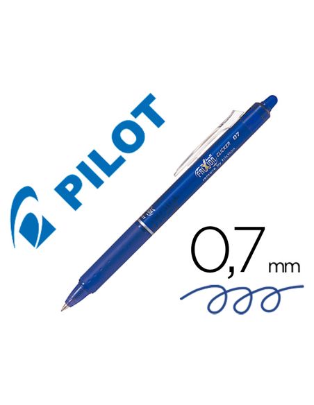 Boligrafo Azul Pilot Frixion Clicker Borrable 0,7 Mm